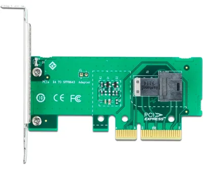 Produktbild von Delock PCI Express x4 Karte zu 1 x intern SFF-8643 NVMe - Low Profile Formfaktor