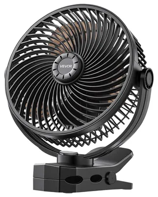 Produktbild von Vevor LOK-M8AG, Haushalts-Lamellenlüfter, Schwarz, Flur, 46 dB, 17 cm, 236,16 m³/h