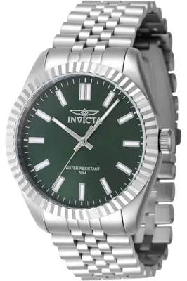 Produktbild von Invicta Specialty 47480 Herren Uhr - Quartz Bewegung - Edelstahl mit grünem Zifferblatt - 43 mm