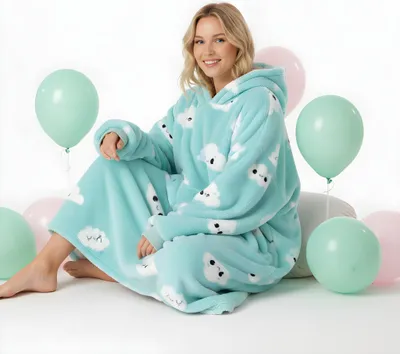 Obrázok produktu pre Veľmi mäkký župan Lazy Robe Blue Cloud 100 cm