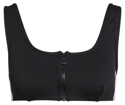 Produktbild von Adidas - "Originals" Bikini Oberteil für Damen, Mit vorderem Reißverschluss GT14988 (34 DE) (Schwarz)