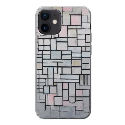 Produktbild von MuchoWow® Handyhülle Schutzhülle Hülle für iPhone 12 Komposition 6 - Piet Mondrian Silikon Softcase Handy Hülle - Schutzhülle