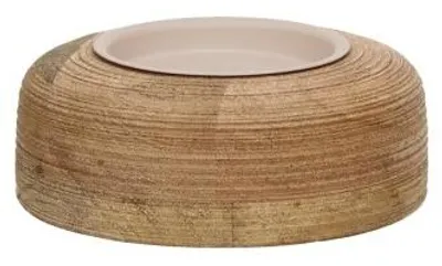 Produktbild von Pomax Arbre Kerzenhalter aus Mangoholz, Natur, Ø 14 x H 5 cm