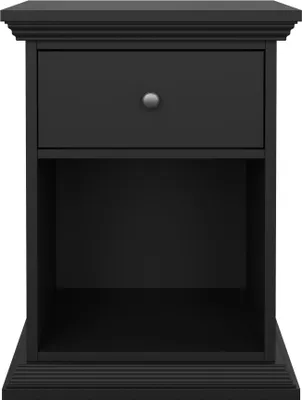 Produktbild von North Nachttisch 1 Schublade schwarz matt.