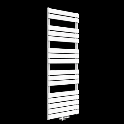 Produktbild von Badheizkörper Design Flach Heizkörper Handtuchhalter Handtuchtrockner 1600 x 600 mm Weiß Vertikal Garade mit Mittelanschluss Heizung Handtuchwärmer