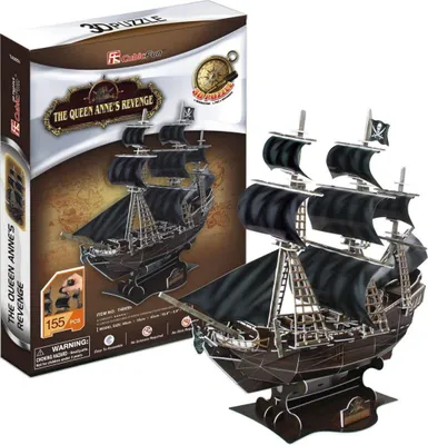 Zdjęcie produktu dla Puzzle 3D Okręt Piracki Zemsta Królowej Anny