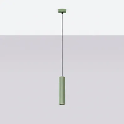 Obrázok produktu pre Závesná lampa KARBON 1, farba šalvia, 1xGU10, 10 W, hliník, 118 x 8 x 8 cm, Sollux Lighting