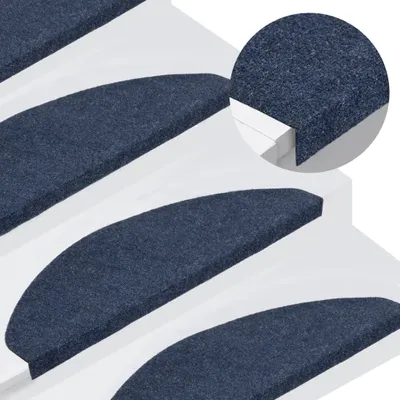 Produktbild von The Living Store Stufenmatten Selbstklebend 15 Stk. 65x22,5x3,5 cm Blau