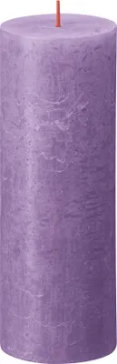 Produktbild von Bolsius Stumpenkerze Rustikal Vibrant Violet - 19 cm / ø 7 cm
