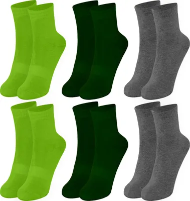 Produktbild von OCERA 6 Paar Thermo Socken für Kinder im Farbmix - Grün 27/30