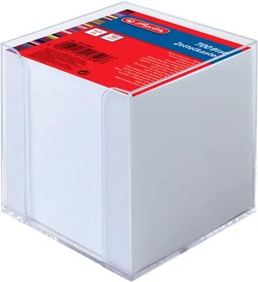 Produktbild von Herlitz 10410801, Quadratisch, Kunststoff, Weiß, 9 cm, 9 cm, 80 g/m²
