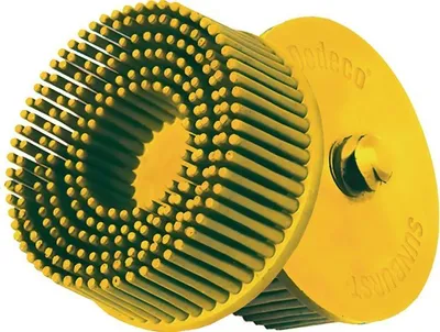 Obrázek produktu pro Radiální kartáčový kotouč Sunburst D.51mm K.80 A80 CRS B.51 žlutý 25000min-¹ TYROLIT