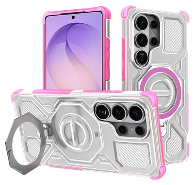 Obrázek produktu pro Techsuit – pouzdro Carbon Shield PRO pro Samsung Galaxy S26 Ultra – růžové průhledné