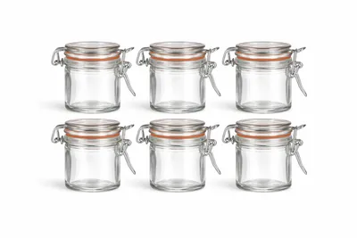 6er Set Mini-Einmachgläser 80 ml mit Schraubdeckel – luftdicht für Marmelade