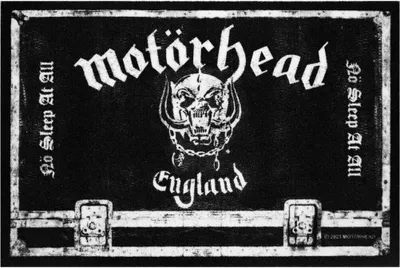 Zdjęcie produktu dla Wycieraczka Motörhead „No Sleep At All” – czarna, standardowa