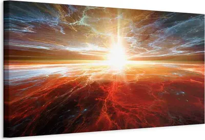 Immagine prodotto di Quadro su tela - Spazio e tempo 135x45 cm Astratto f-B-0134-b-a