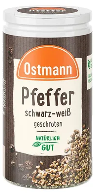 Produktbild von Pfeffer schwarz-weiß geschrotet