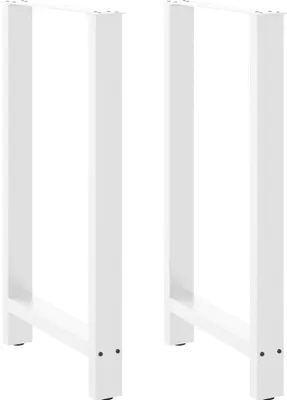 Obrázek produktu pro Nohy barového stolu bílé 2 ks 60 x (100-101) cm ocelové