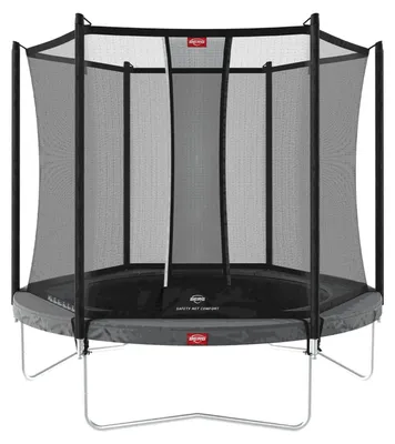 Produktbild von BERG Trampolin Favorit Regular 270 + Sicherheitsnetz Comfort Stahlrahmen Grau