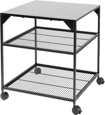 Produktbild von Witt 48651013, Haupttisch, Schwarz, Stahl, 2 Regale, 4 Rad/Räder, 95 mm