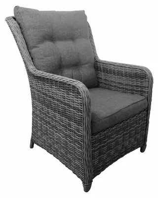 Produktbild von Dining Gartenstuhl | Venezia | Aschgrau | Rattan | 2er Set