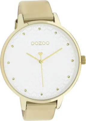 Produktbild von Oozoo Leder Damen Uhr Analog Quarzuhr Armband gold Timepieces D2UOC11035