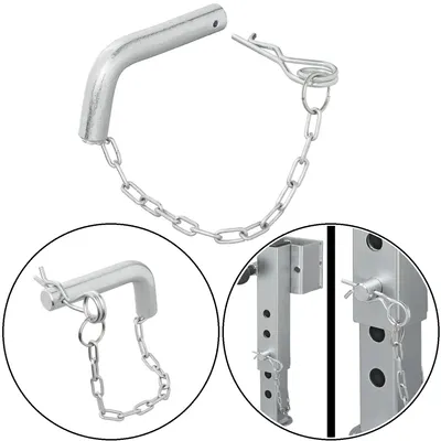 Produktbild von Steckbolzen Ø 2cm Sicherungsstift Feder - Kette Sperrbolzen Anhängerstütze 2 cm