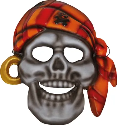 Produktbild von Mottoland 64021 - Piratenmaske, Maske mit Gummiband, Kinder Kostüm Zubehör Pirat