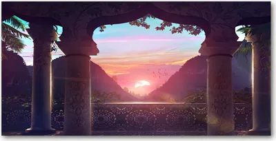 Produktbild von Tulup Glas-Bild -140x70- Wandkunst Dekorative Wand für Küche & Wohnzimmer - Landschaften - Sonneaufgang - Mehrfarbig