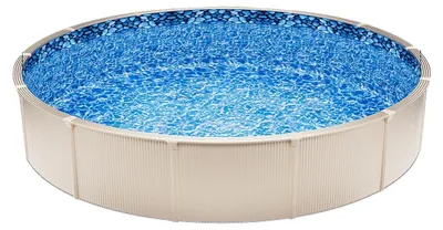 Immagine prodotto di Fodera per piscina, realizzata in vinile resistente, facile e veloce da installare, modello UniBead, lunghezza 24 piedi (circa 7,3 metri), diametro 32 mm