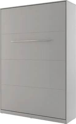Produktbild von MIRJAN24 Schrankbett Concept Pro I Vertical CP-01, Wandklappbett inkl. Lattenrost, Schrank mit Klappbett, Fronten in Matt (Farbe: Grau, Größe: 140x200 cm)
