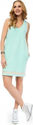 Immagine prodotto di Abito estivo mini abito con tasche; verde menta S/36