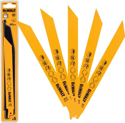 Obrázek produktu pro DeWALT DT2354-QZ 5ks sada pilových plátků na kov 18z 203mm