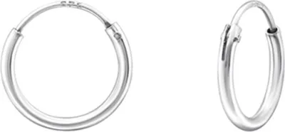 Produktbild von Kleine Creolen Silber 925 Ohrringe grau, roségold Silber 10 mm