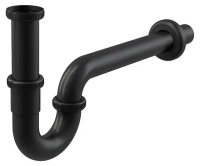 Obrázek produktu pro Sifon k umyvadlu "U" Alcadrain DN32 5/4" Alcadrain A4320 Black