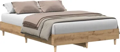 Immagine prodotto di vidaXL Struttura letto senza materasso rovere Artisan 120x190cm materiale a base di legno