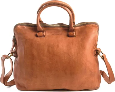 Produktbild von HAROLD'S Leder Businesstasche Laptoptasche mit Laptopfach Submarine Post-Businessbag Cognac braun