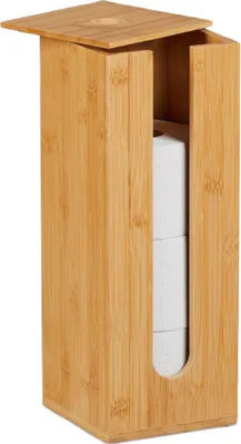 Image de Support en bambou pour rouleaux de papier toilette
