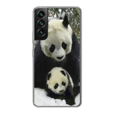 Produktbild von MuchoWow® Handyhülle Schutzhülle Hülle für Samsung Galaxy S22 Panda - Jungtier - Schnee Silikon Softcase Handy Hülle - Mobiltelefonhülle