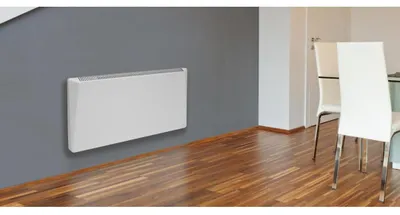 Produktbild von Radialight SIRIO – Elektrische Konvektor-Wandheizung 500 W, Thermostat & Timer, optional Rollenset, 230 V, Metallgehäuse