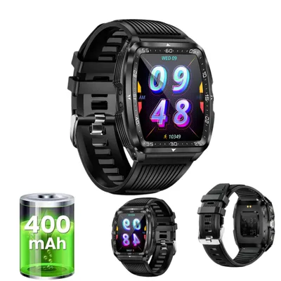 Produktbild von Smart Watch, 5ATM wasserdicht,Outdoor-Sportarten,exklusive Fitness,Gesundheitstest, Extra lange Akkulaufzeit,intelligente Berufung,mehrere Sportmodi