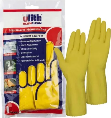 Produktbild von Haushaltshandschuhe Premium-Comfort Größe XL/10 gelb