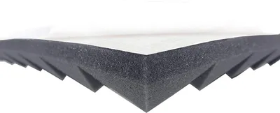 Produktbild von Dibapur ® Pyramidenschaumstoff -  SELBSTKLEBEND (50x50x 4 cm) Akustikschaumstoff Acoustic Foam self adhesive - Schalldämmmatten zur effektiven Akustik Dämmung