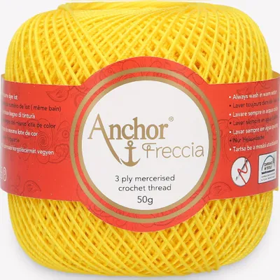 Immagine prodotto di Anchor Freccia 6 – filo di cotone mercerizzato per uncinetto (Colore 00290)