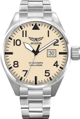 Zdjęcie produktu dla Zegarek męski Aviator V.1.22.0.190.5 srebrny