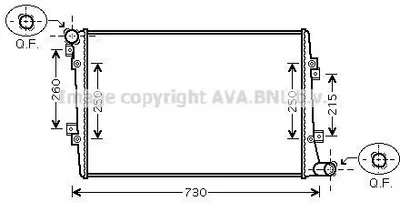 Produktbild von PRASCO VNA2255 Kühler Wasserkühler Motorkühler für VW Golf V Schrägheck (1K1) TOURAN (1T1, 1T2) Passat Variant (3C5) GOLF PLUS (5M1, 521) für AUDI