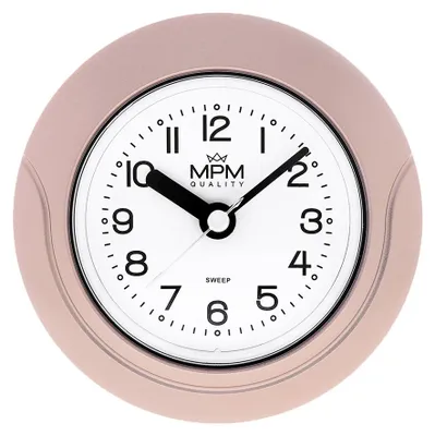 Produktbild von MPM-Quality Wanduhr Bathroom clock rund 135 mm Kunststoff Rosa
