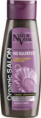 Produktbild von Naturaleza y Vida Organic Salon, 300 ml, Unisex, Gefärbtes Haar, Alle Farben, Feuchtigkeitsspendend, Schutz, Reparatur, Weichmachend, Keratin, Sonnenblumenöl