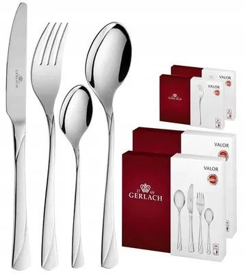 Obrázok produktu pre Sada príborov Gerlach Valor, 60 kusov, nerezová oceľ 18/10, pre 12 osôb