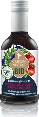 Produktbild von CRETAN NECTAR 01751 - Organic-Balsamico-Creme mit Granatapfel & Aronia 200ml von Kreta